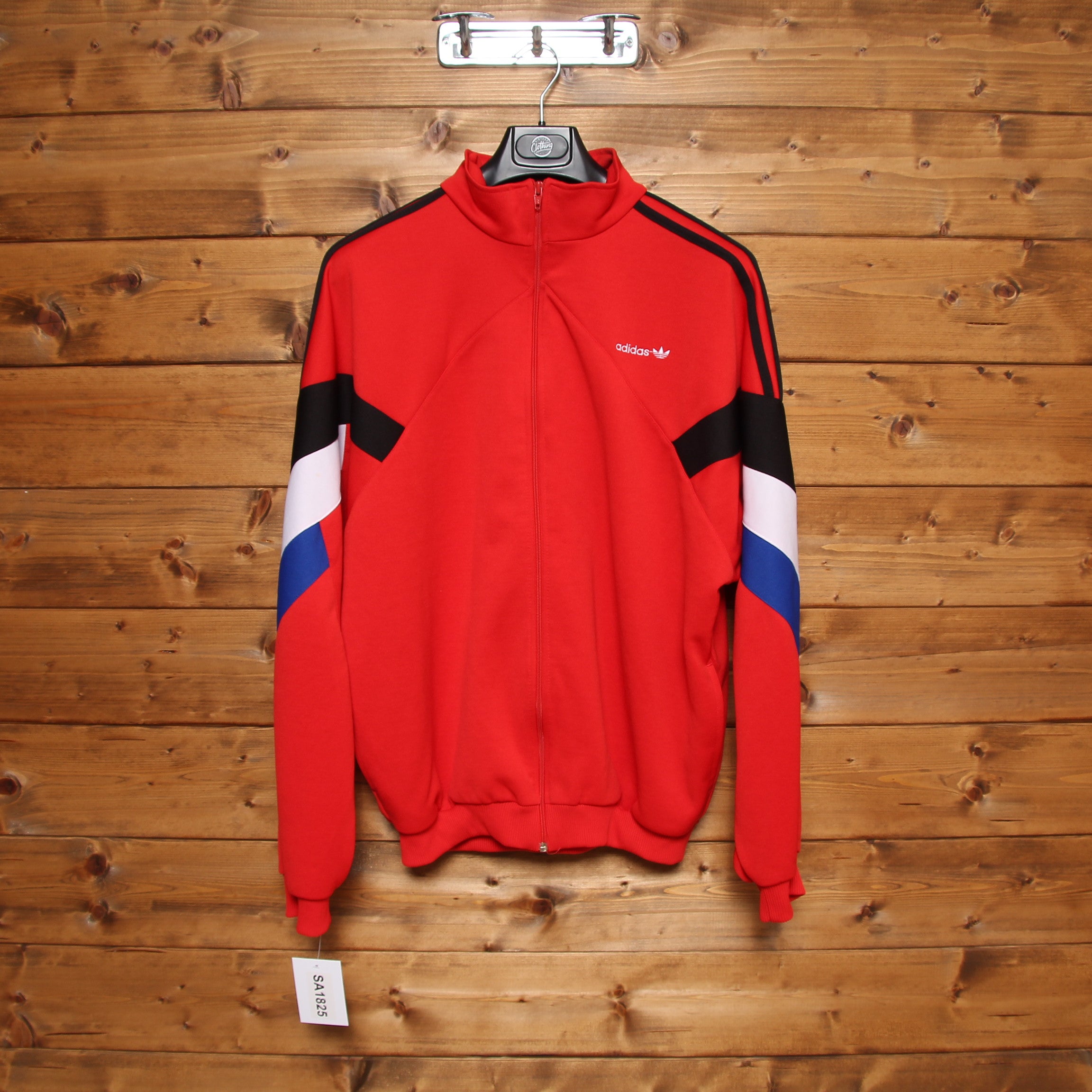 Adidas Track Top Rosso Taglia 7 Uomo Vintage Clothing Shop