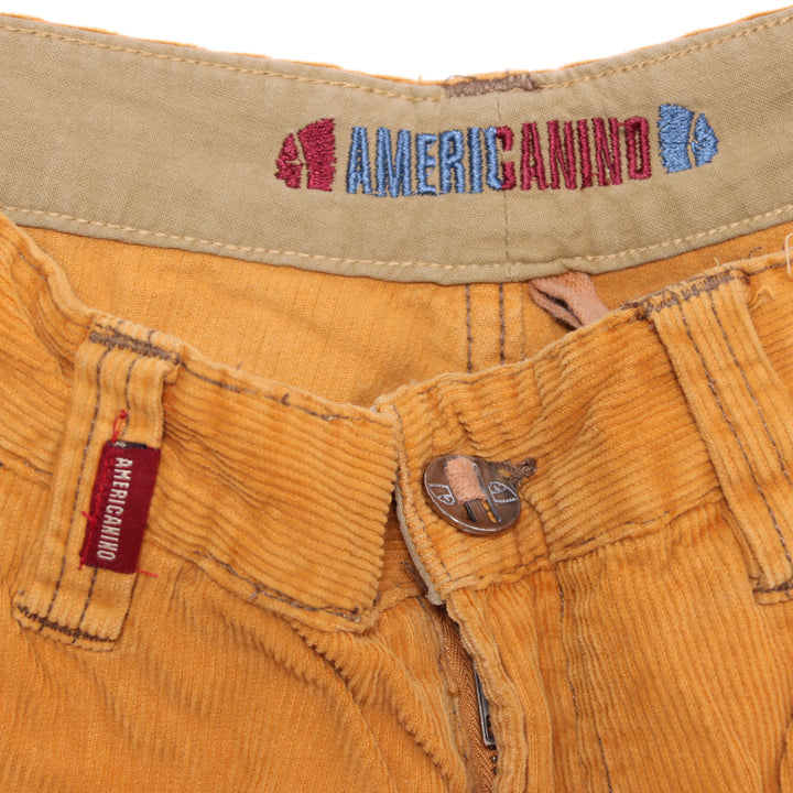 Americanino Jeans in Velluto Arancione Taglia 46 Uomo