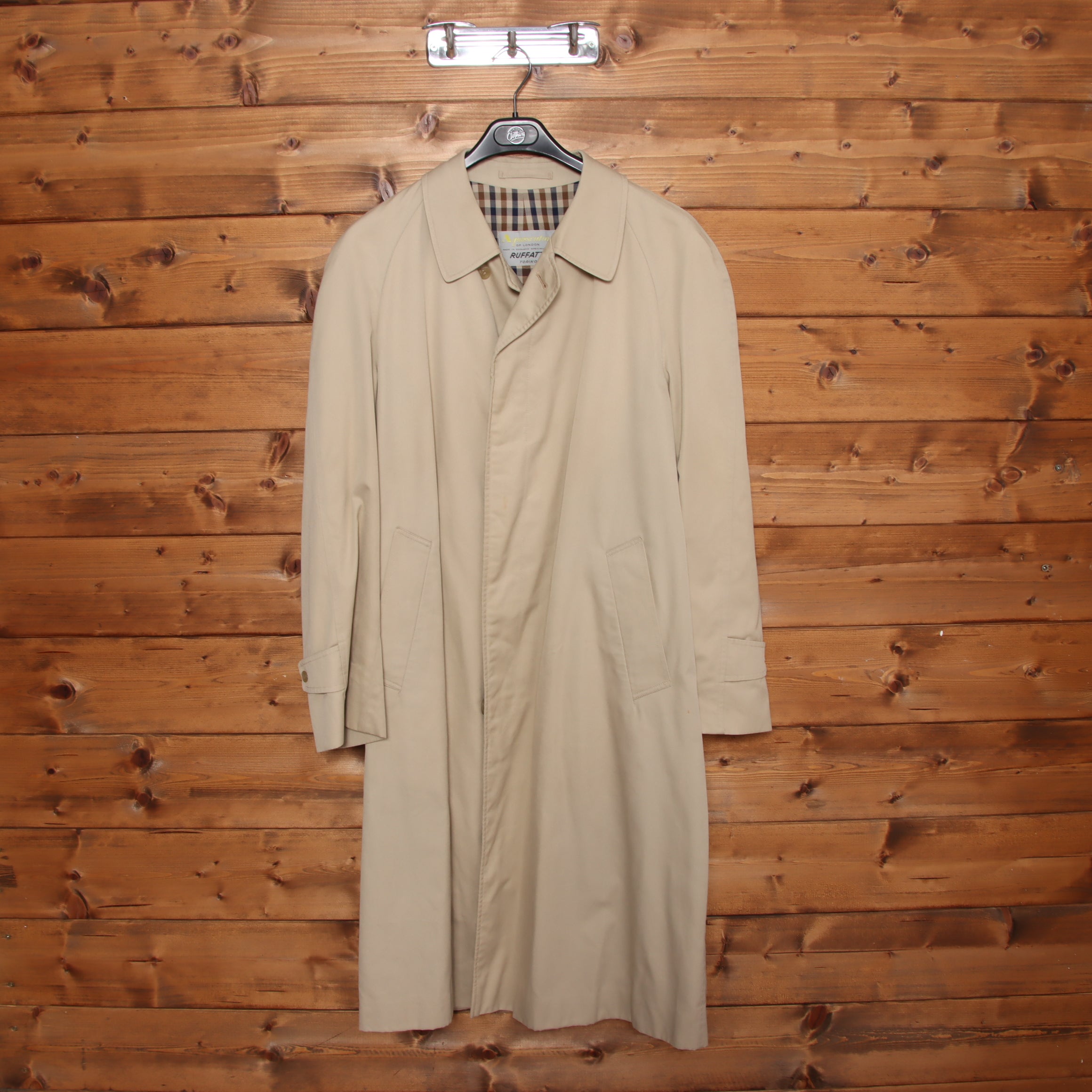 Aquascutum Trench Beige Taglia XL Donna Made in England Vintage