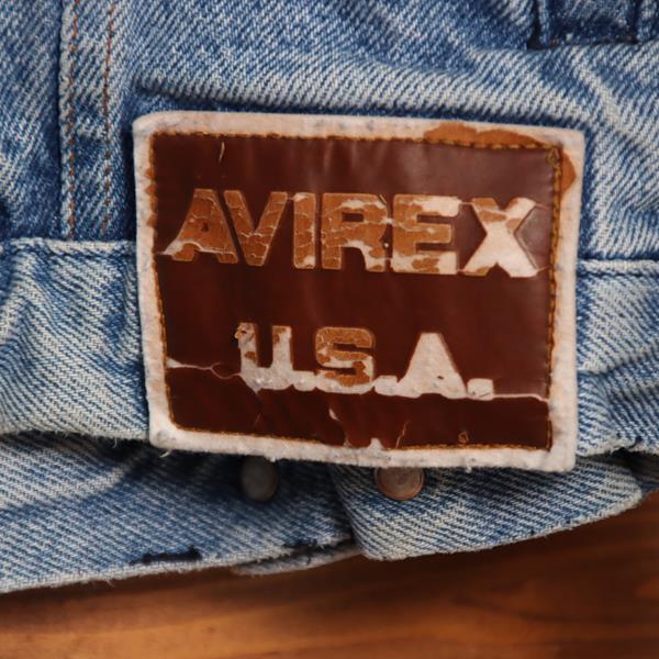 Avirex giacca di jeans denim taglia XL uomo