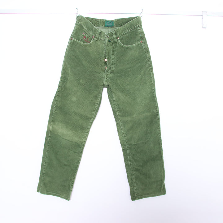 Best Company 50717 Jeans in Velluto Verde W30 Donna