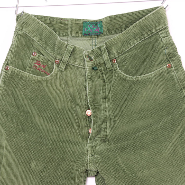 Best Company 50717 Jeans in Velluto Verde W30 Donna