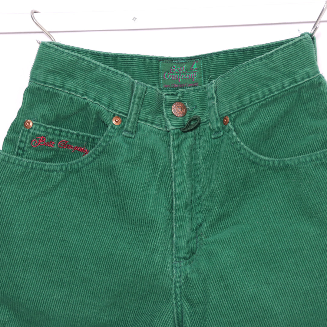 Best Company Jeans in Velluto Verde W28 Donna