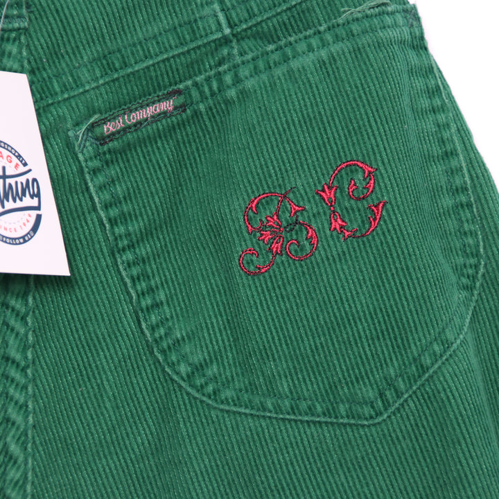 Best Company Jeans in Velluto Verde W28 Donna