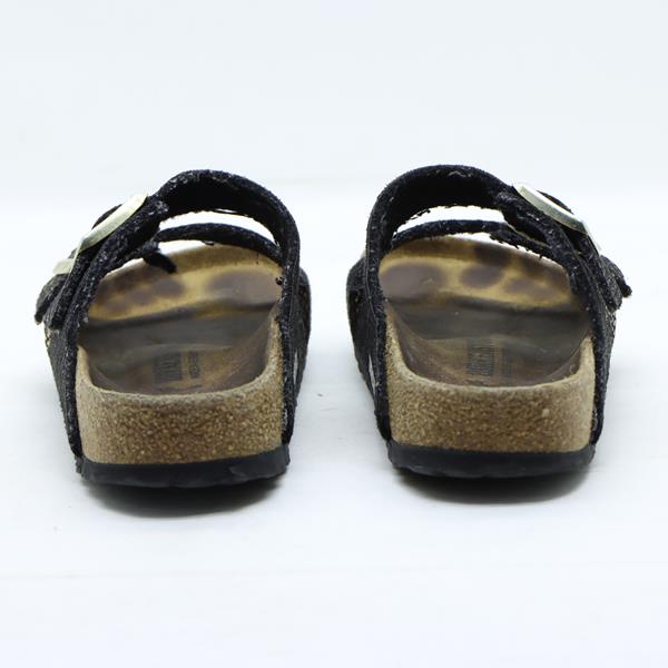 Birkenstock Arizona sandalo nero e nero in microfibra EU 38 donna