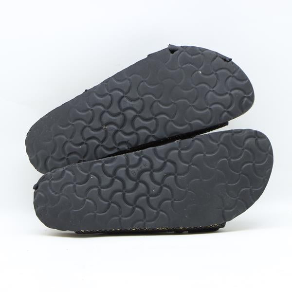 Birkenstock Arizona sandalo nero e nero in microfibra EU 38 donna