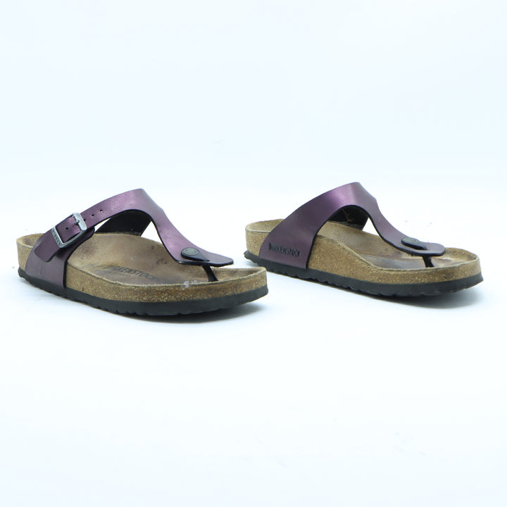 Birkenstock Gizeh Sandalo Viola in Birko Flor EU 37 Donna