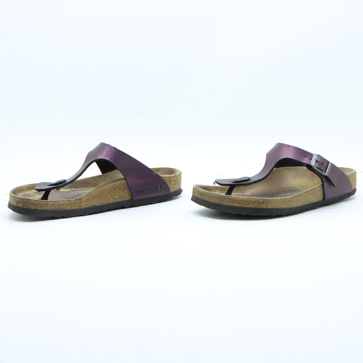 Birkenstock Gizeh Sandalo Viola in Birko Flor EU 37 Donna