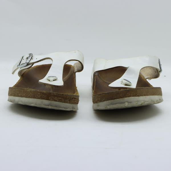 Birkenstock Gizeh sandalo bianco in pelle EU 40 unisex