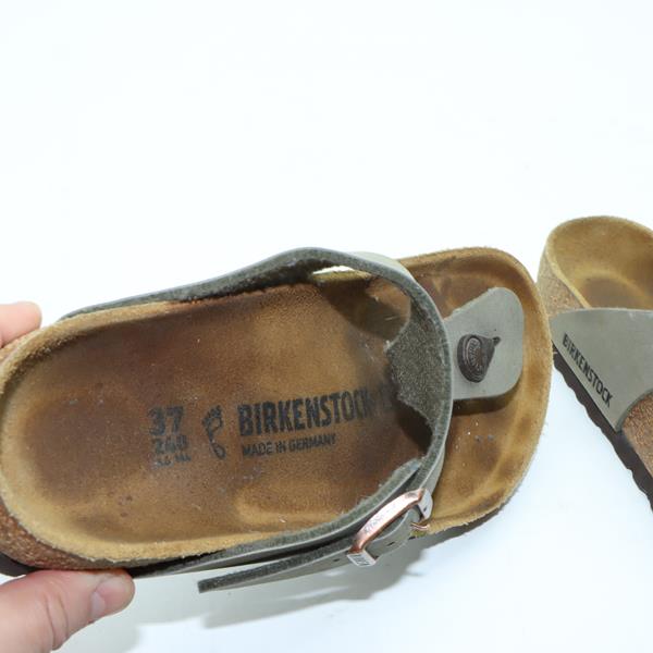 Birkenstock Gizeh sandalo grigio in pelle EU 37 donna