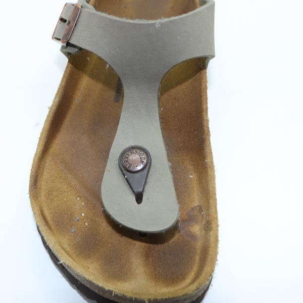 Birkenstock Gizeh sandalo grigio in pelle EU 37 donna