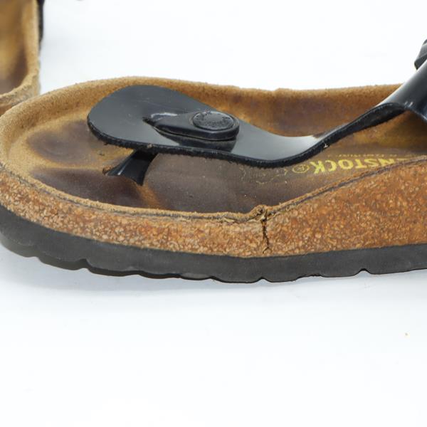 Birkenstock Gizeh sandalo nero in pelle EU 37 donna