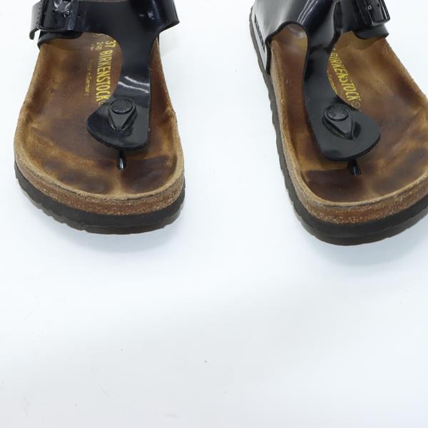 Birkenstock Gizeh sandalo nero in pelle EU 37 donna