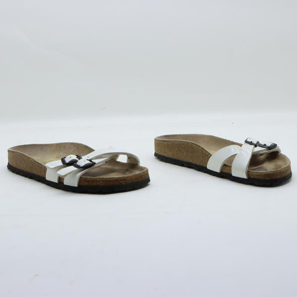 Birkenstock Ibiza sandalo bianco in pelle EU 35 donna