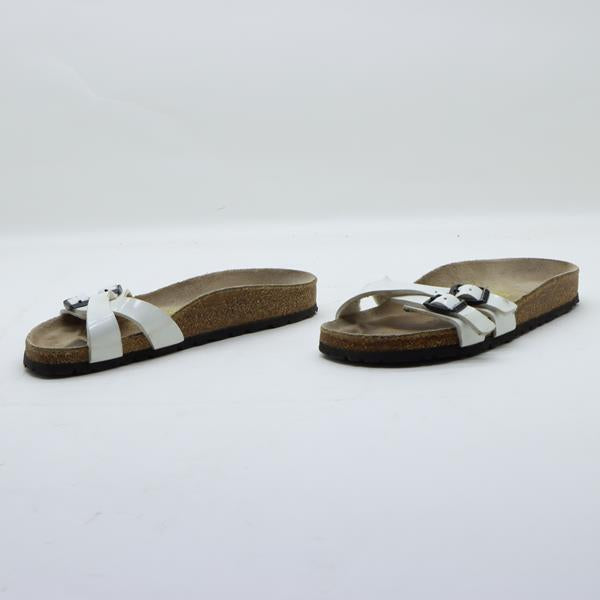 Birkenstock Ibiza sandalo bianco in pelle EU 35 donna