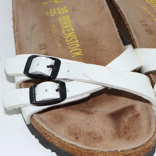 Birkenstock Ibiza sandalo bianco in pelle EU 35 donna