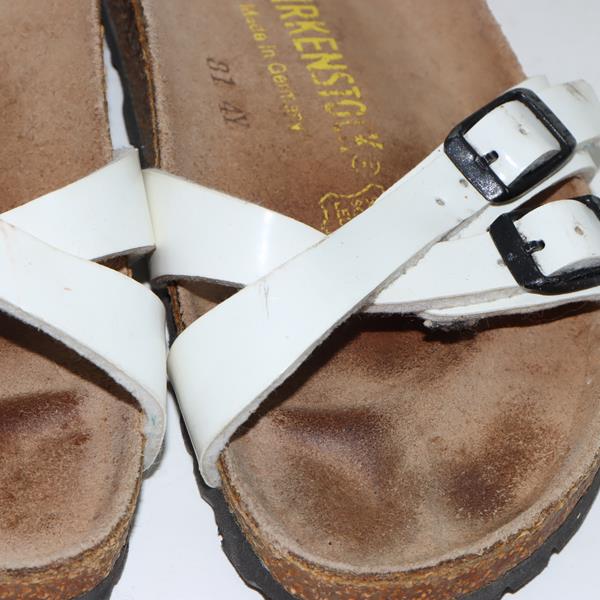 Birkenstock Ibiza sandalo bianco in pelle EU 35 donna