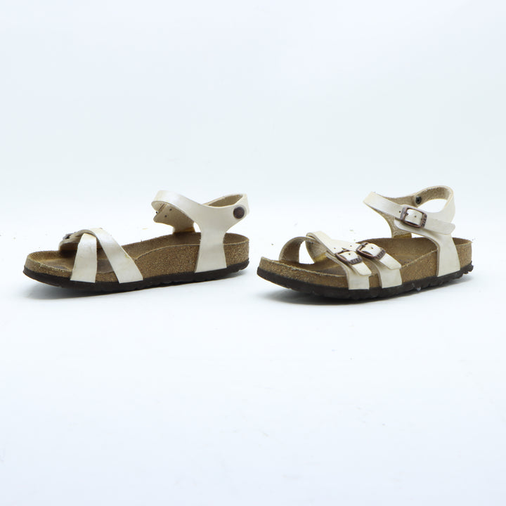 Birkenstock Kumba Flor Sandalo Bianco in Birko Flor EU 37 Donna