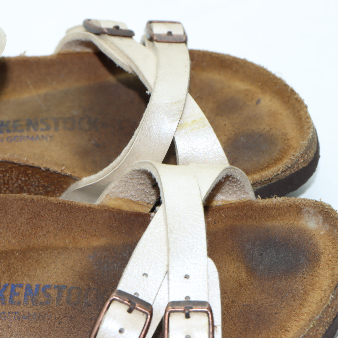 Birkenstock Kumba Flor Sandalo Bianco in Birko Flor EU 37 Donna