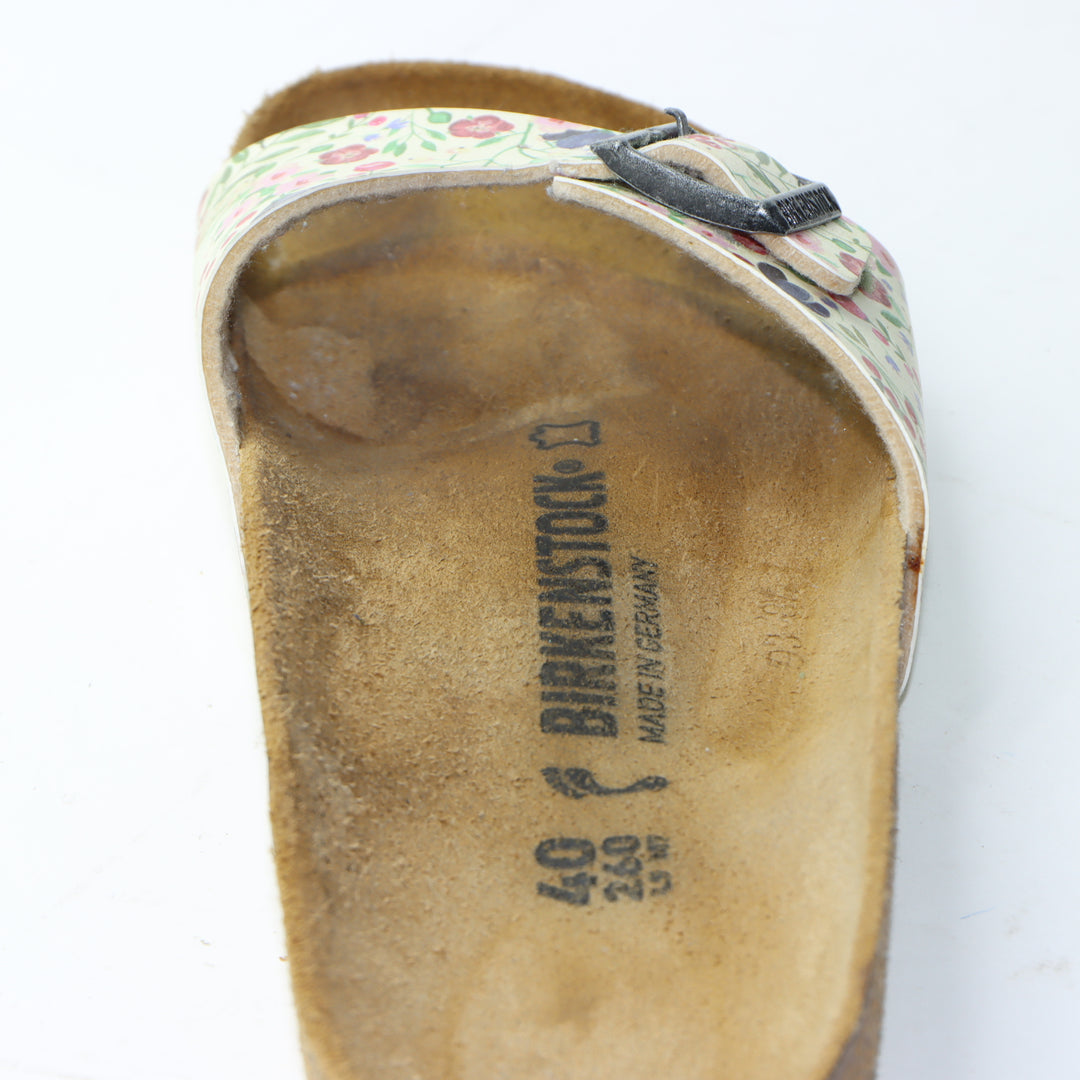 Birkenstock Madrid Sandalo Panna in Birko Flor EU 40 Donna