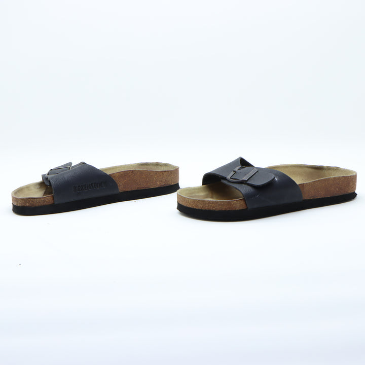 Birkenstock Madrid Sandalo Nero in Pelle EU 40 Unisex