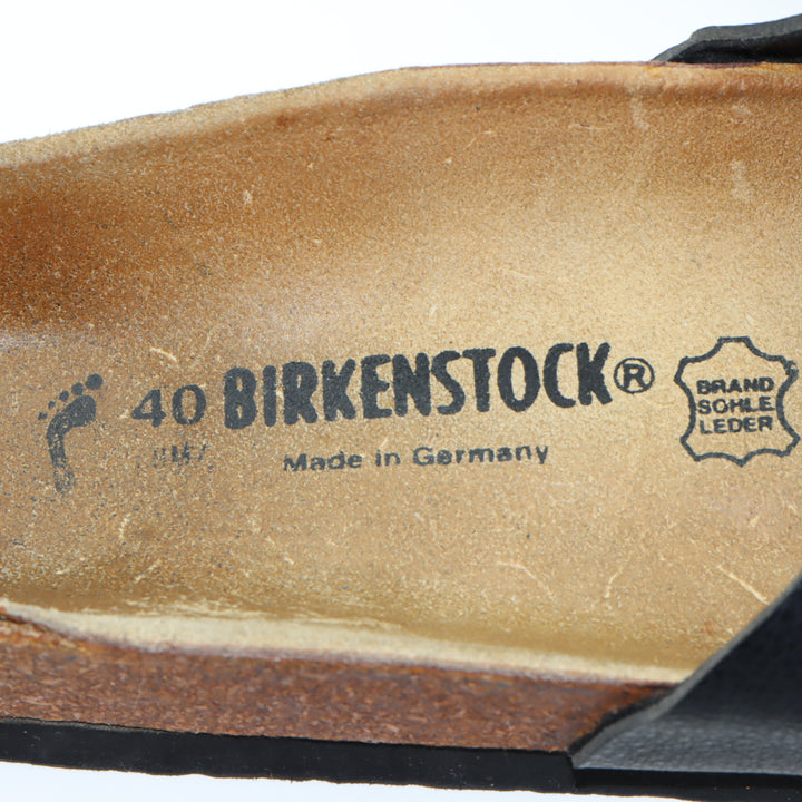 Birkenstock Madrid Sandalo Nero in Pelle EU 40 Unisex