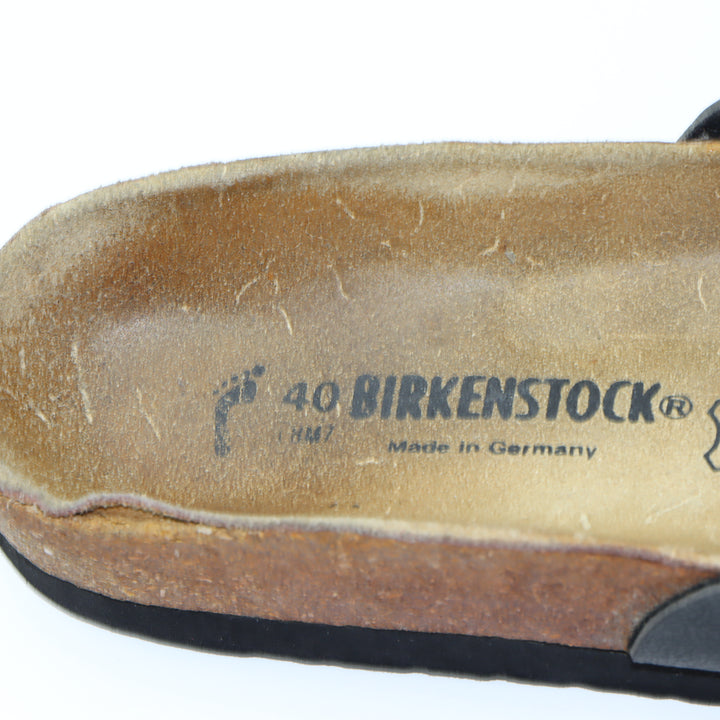 Birkenstock Madrid Sandalo Nero in Pelle EU 40 Unisex