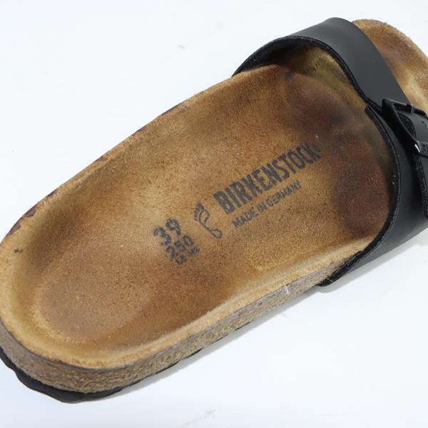 Birkenstock Madrid sandalo nero in pelle EU 39 donna