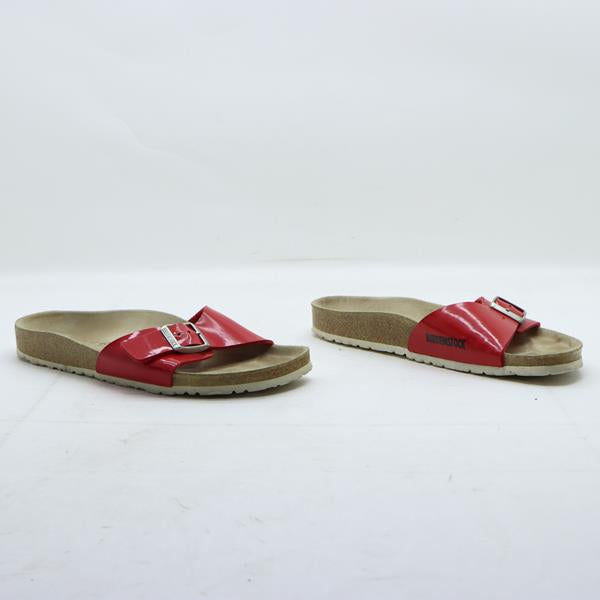 Birkenstock Madrid sandalo rosso in pelle EU 40 unisex