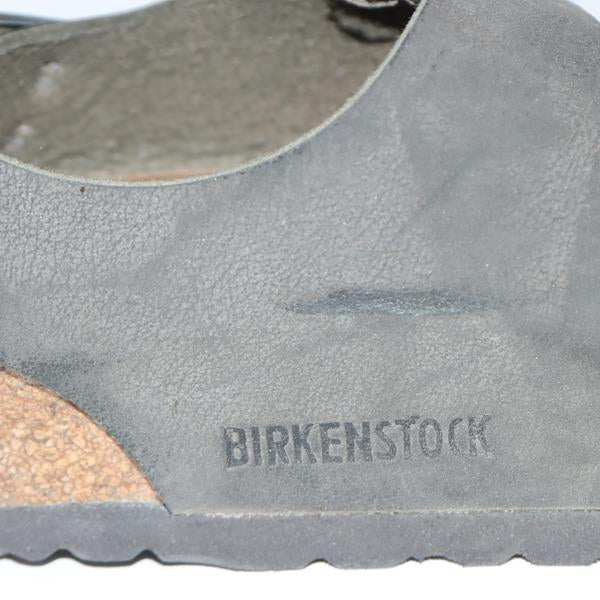 Birkenstock Milano sandalo grigio in pelle EU 38 unisex