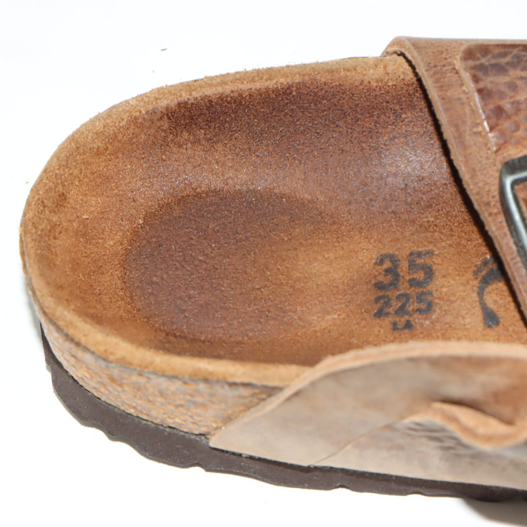 Birkenstock Sandalo Marrone in Pelle EU 35 Donna