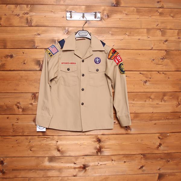 Boyscouts of America camicia beige taglia S unisex made in USA