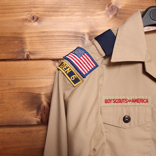 Boyscouts of America camicia beige taglia S unisex made in USA