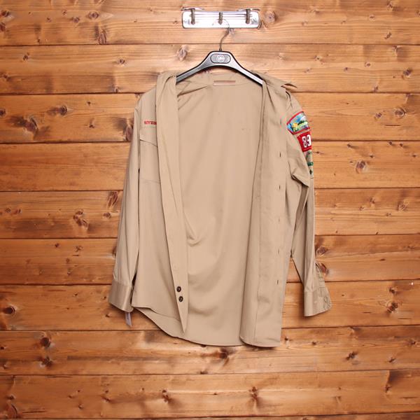 Boyscouts of America camicia beige taglia S unisex made in USA