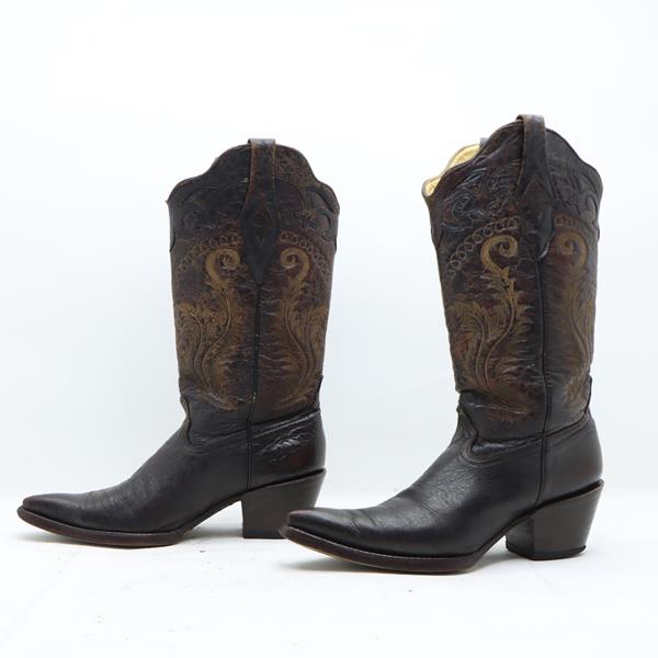 Bufalo stivale western marrone in pelle numero 37 donna