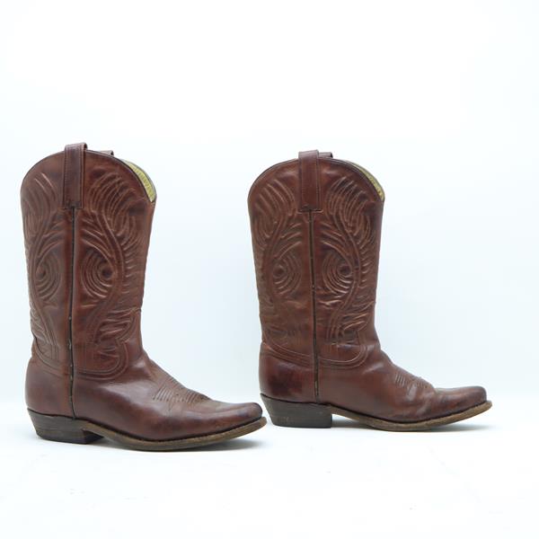 Buffalo stivale western marrone in pelle numero 38 donna