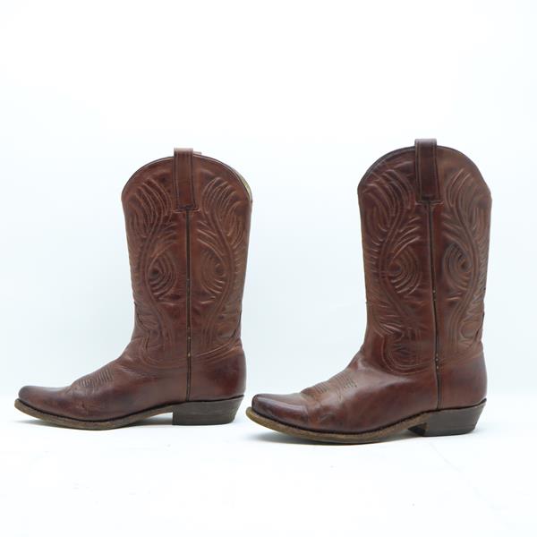 Buffalo stivale western marrone in pelle numero 38 donna