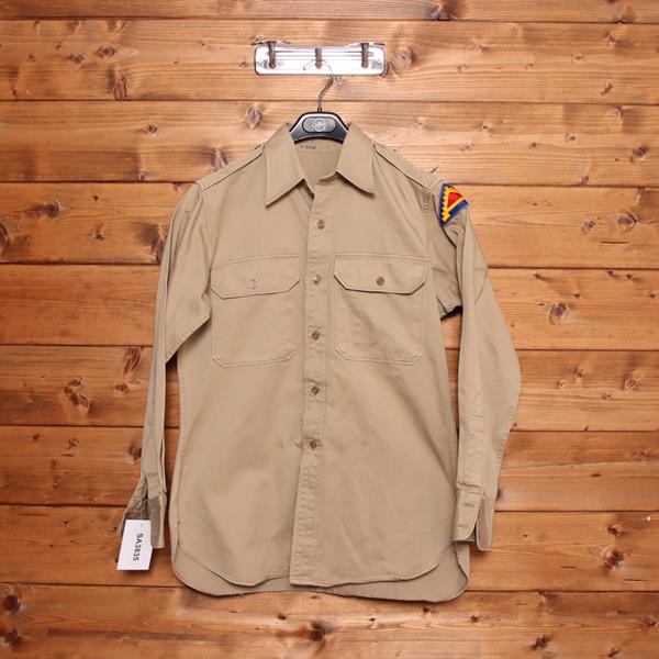 Camicia militare beige taglia M uomo