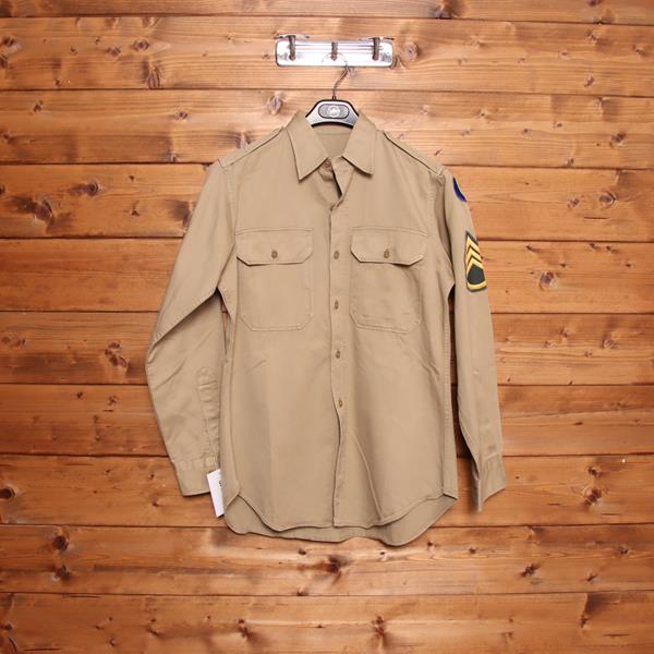 Camicia militare beige taglia M uomo