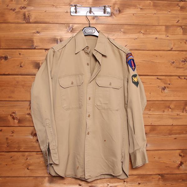 Camicia militare beige taglia M uomo