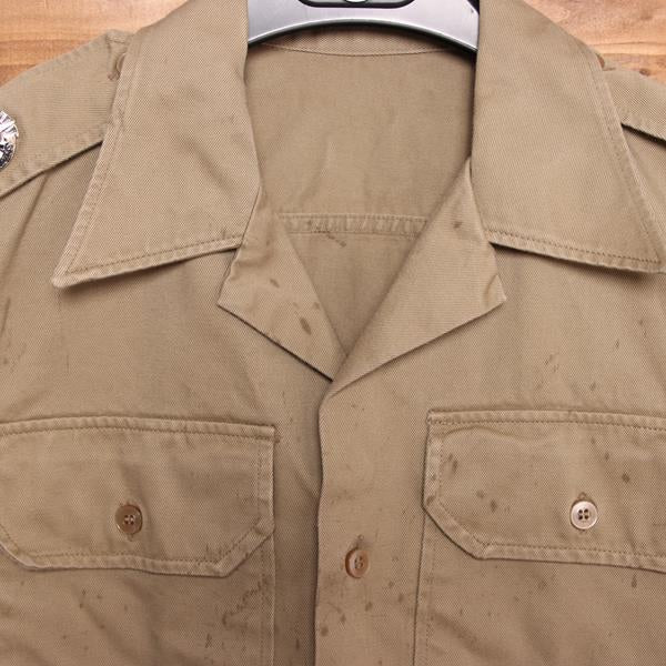 Camicia militare beige taglia S uomo