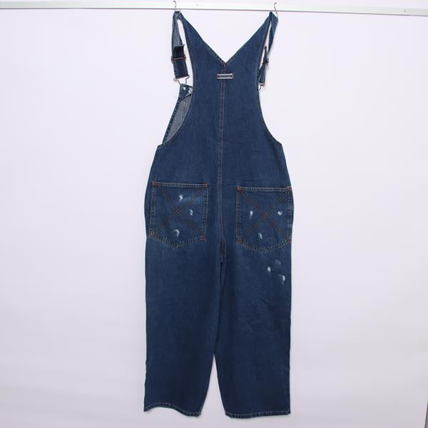 Cavaricci salopette di jeans custom denim taglia S donna