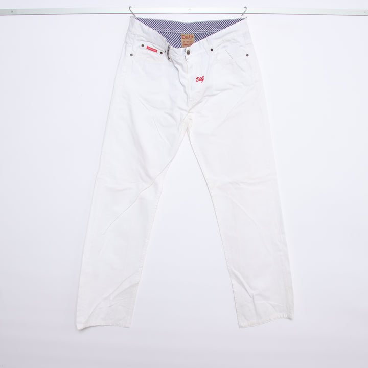 D&G confort fit jeans bianco W36 uomo