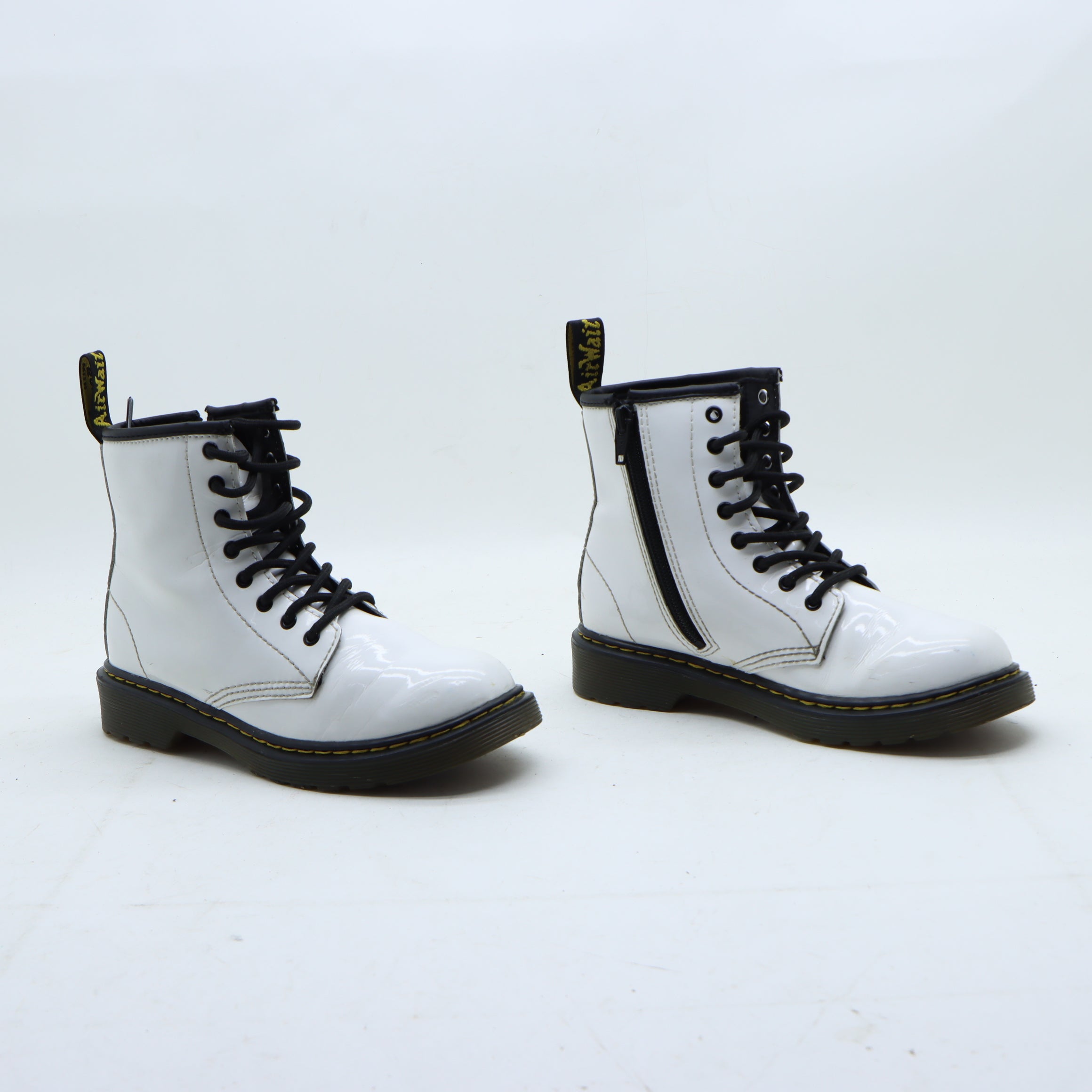 Dr Martens AF500 Stivaletto Bianco in Pelle Eu 35 Bambino Vintage Clothing Shop