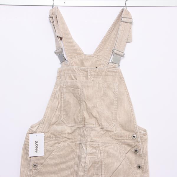 Dungarees Bib Overall salopette di jeans beige taglia L uomo