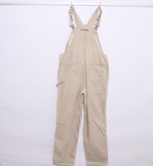 Dungarees Bib Overall salopette di jeans beige taglia L uomo