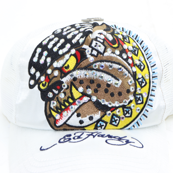 Ed Hardy cappello bianco unisex