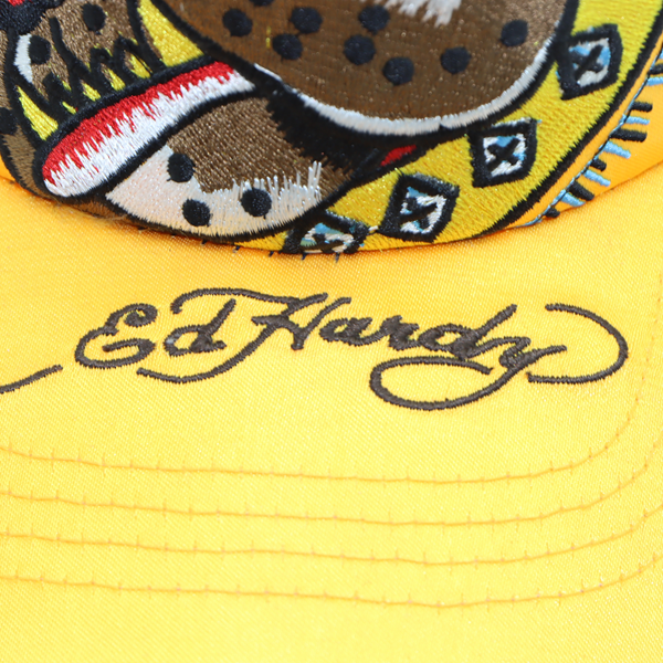 Ed Hardy cappello giallo unisex