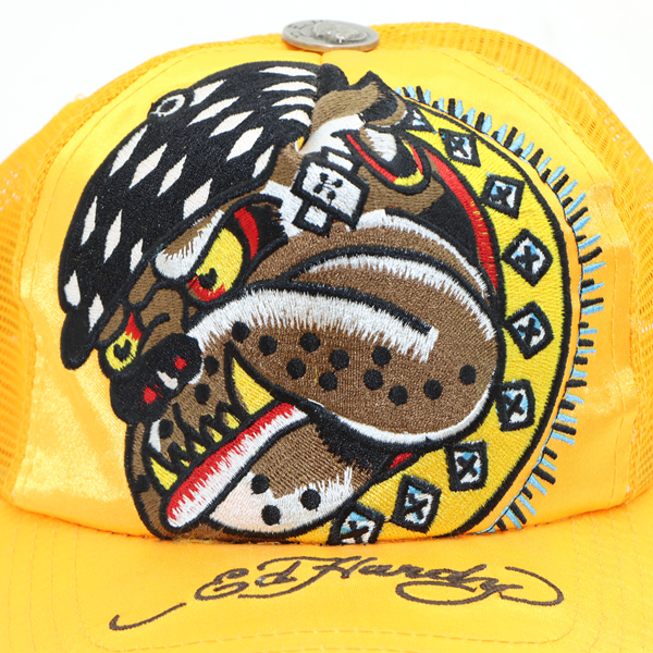 Ed Hardy cappello giallo unisex