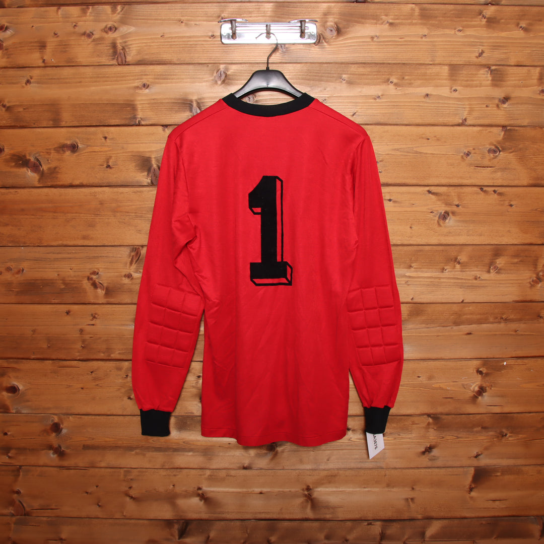 Erima Maglia da Calcio Vintage Rossa Taglia L Uomo Made in W. Germany